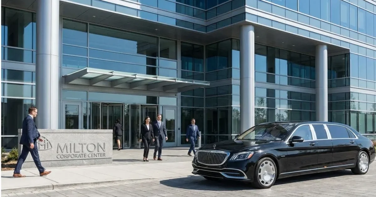 Corporte Limo Service Milton with luxury sedan for executive business travel